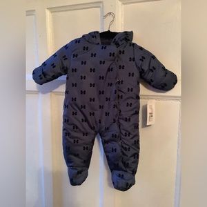 Rothschild Flocked Scalloped Childs Snowsuit